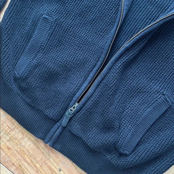 Denver Hayes Black Full-Zip Knit Sweater - Picture 8 of 11